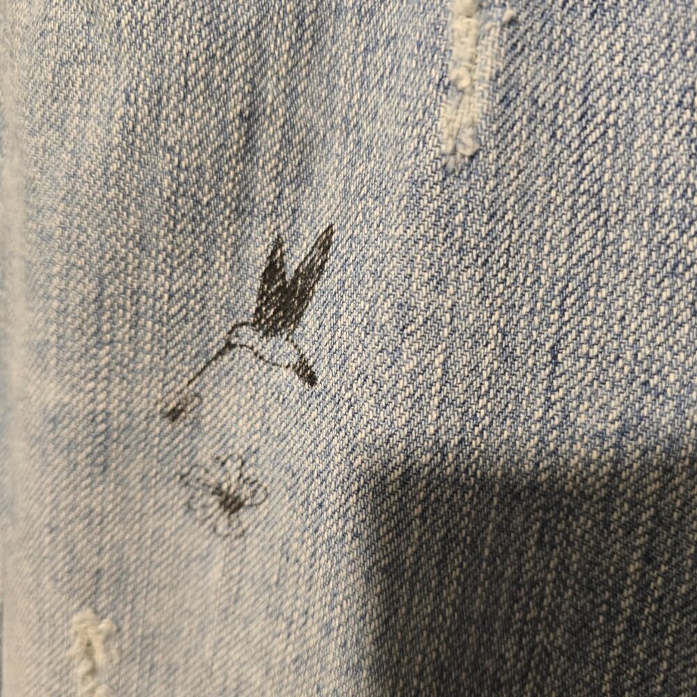 Levis Button Fly Distressed Slouch Bootcut Blue J… - image 7
